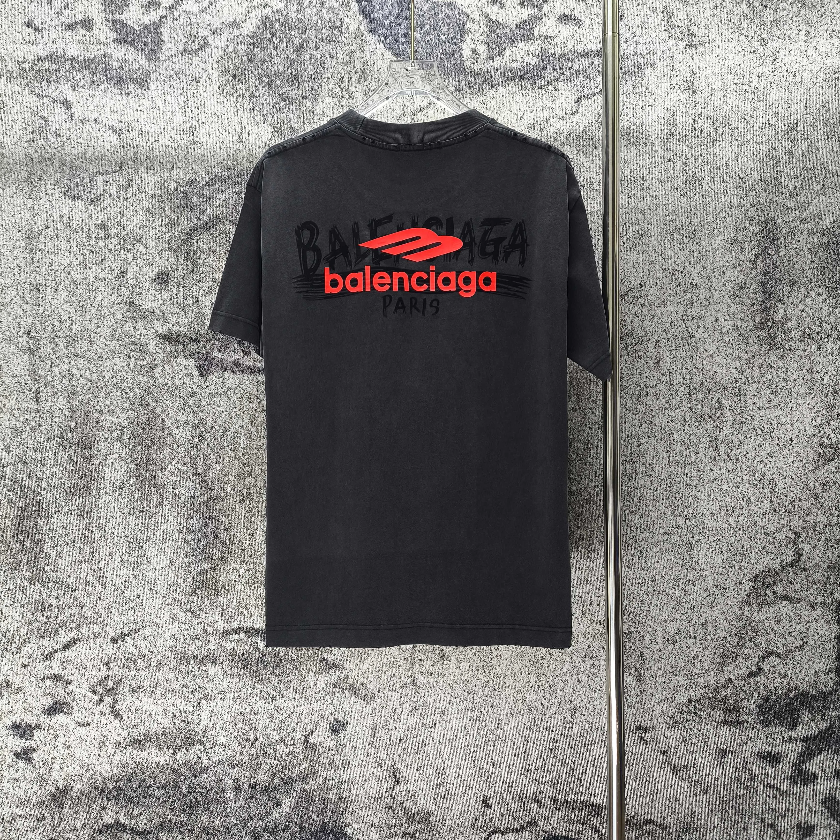 BAL* 2026 New Arrival 320g logo t Same Style Size S M L XL XXL Black White
